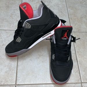Nike Jordan 4 Retro BlackCementRedGrey 308497-089